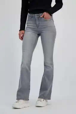 Wehkamp Cars flared jeans michelle grijs aanbieding