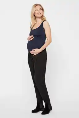 Wehkamp Mamalicious high waist broek mllif zwart aanbieding