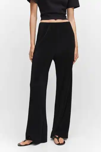 Wehkamp Mango high waist straight fit pantalon zwart aanbieding