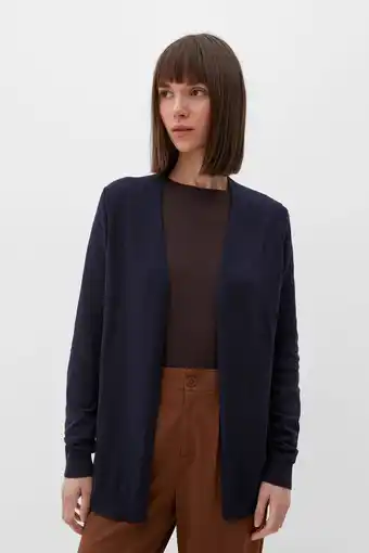 Wehkamp S.oliver gebreid vest donkerblauw aanbieding