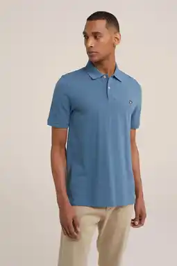 Wehkamp We fashion slim fit polo ink blue aanbieding