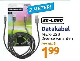 Action Datakabel Micro USB aanbieding