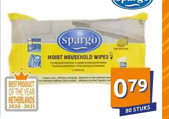 Action Spargo Moist Household Wipes aanbieding