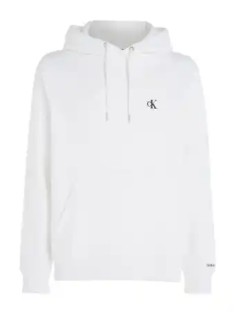 Wehkamp Calvin klein jeans hoodie bright white aanbieding