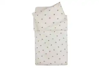 Wehkamp Jollein katoenen ledikant dekbedovertrek met sloop 100x140 cm rosehip aanbieding