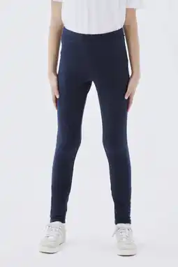 Wehkamp Name it kids legging nkfdavina met biologisch katoen donkerblauw aanbieding