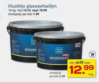 Kluswijs KlusWijs Glasweefsellijm 2,59 Kilo aanbieding