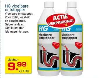 Kluswijs HG Vloeibare Ontstopper 2x1 Liter aanbieding