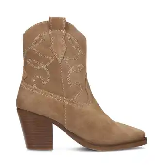 Wehkamp Manfield suède cowboylaarzen beige aanbieding