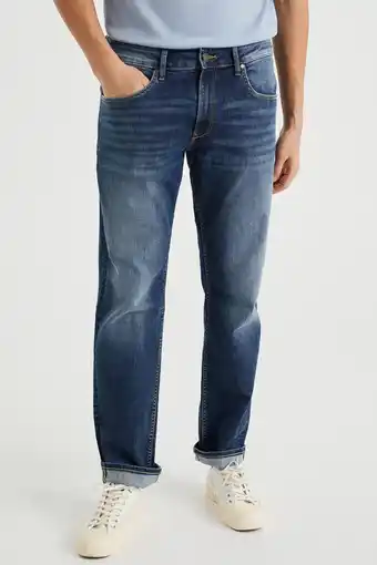 Wehkamp We fashion blue ridge blue ridge regular fit jeans blue denim aanbieding