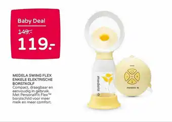 Prenatal Medela Swing Flex Enkele Elektrische Borstkolf aanbieding