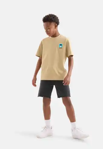 Wehkamp Shoeby t-shirt met backprint zand aanbieding