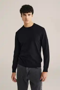 Wehkamp We fashion trui van katoenmix black uni aanbieding