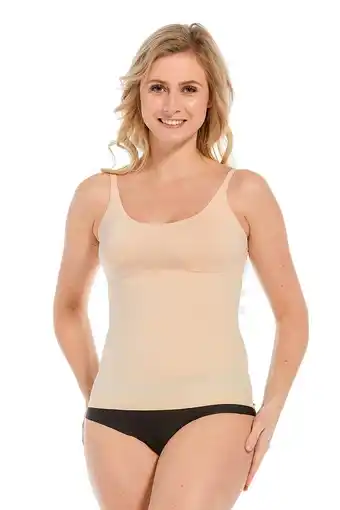 Wehkamp Magic bodyfashion corrigerend hemd tone your body lichtbeige aanbieding