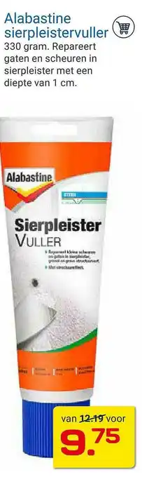 Kluswijs Alabastine Sierpleistervuller aanbieding