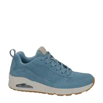 Wehkamp Skechers uno suède sneakers blauw aanbieding