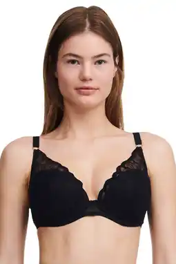 Wehkamp Chantelle voorgevormde beugelbh fleurs zwart aanbieding