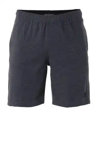 Wehkamp Donnay sportshort blauw gemeleerd aanbieding