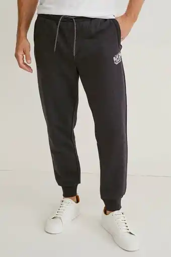 Wehkamp C&a regular fit joggingbroek zwart aanbieding