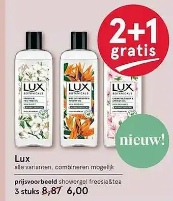 Etos Lux Botanicals 2+1 Gratis aanbieding