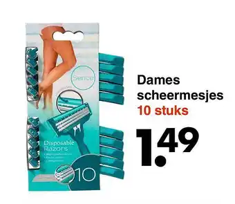 Wibra Dames Scheermesjes 10 Stuks aanbieding