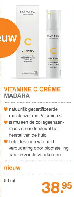 Vitaminstore Madara Vitamine C creme 50ml aanbieding