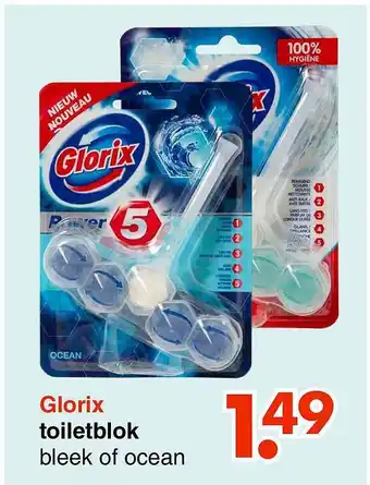 Wibra Glorix Toiletblok Bleek Of Ocean aanbieding