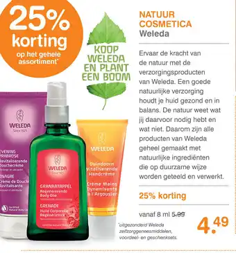 Vitaminstore Weleda Natuur Cosmetica aanbieding