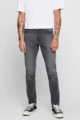 Wehkamp Only & sons skinny jeans onswarp grey denim 2051 aanbieding
