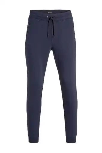 Wehkamp C&a clockhouse slim fit joggingbroek donkerblauw aanbieding