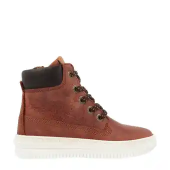 Wehkamp Develab leren enkelboots cognac aanbieding