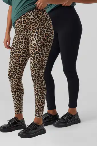 Wehkamp Mamalicious zwangerschapslegging - set van 2 zwart/bruin aanbieding