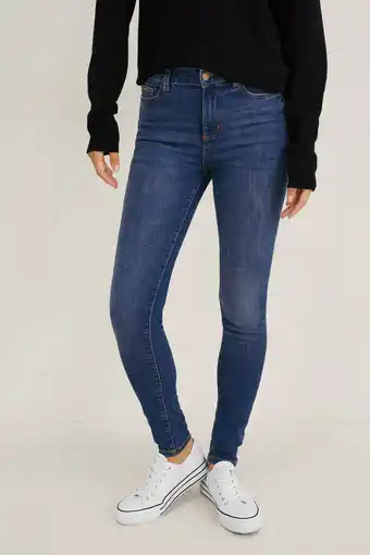 Wehkamp C&a skinny jeans dark denim aanbieding