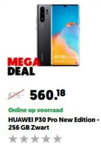 MediaMarkt Huawei P30 Pro New Edition - 256 GB Zwart aanbieding