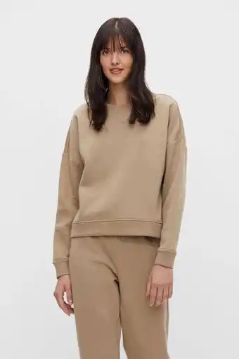 Wehkamp Pieces sweater chilli lichtbruin aanbieding
