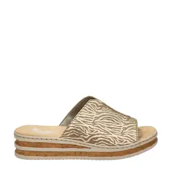 Wehkamp Rieker   slippers beige aanbieding