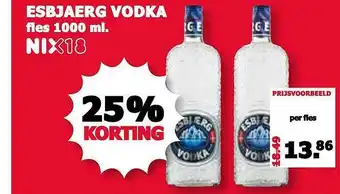 MCD Supermarkt Esbjaerg Vodka 25% Korting aanbieding