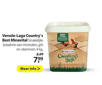 Pets Place Versele-Laga Country's Best Minavital aanbieding