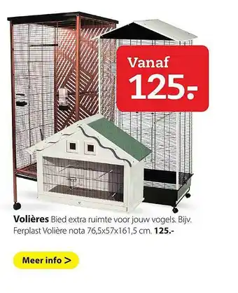 Pets Place Volières 76,5x57x161,5 Cm aanbieding