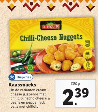 Lidl Kaassnacks 300g aanbieding