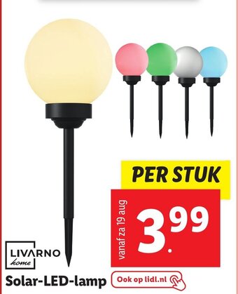 Lidl LIVARNO home Solar-LED-lamp aanbieding