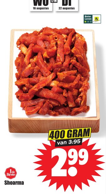 Dirk Shoarma 400g aanbieding