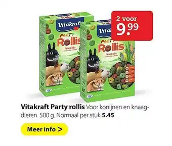 Pets Place Vitakraft Party Rollis aanbieding