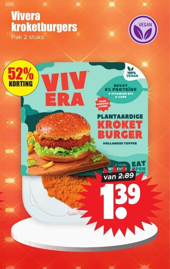 Dirk Vivera kroketburgers aanbieding