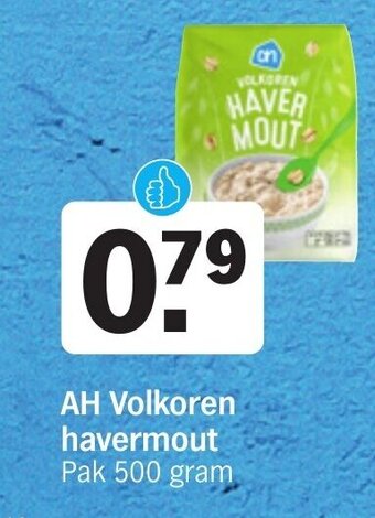 Albert Heijn AH Volkoren havermout Pak 500 gram aanbieding