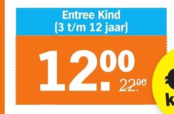 Albert Heijn Diergaarde Blijdorp ticket Entree Kind (3 t/m 12 jaar) aanbieding