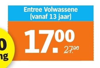 Albert Heijn Diergaarde Blijdorp ticket Entree Volwassene (vanaf 13 jaar) aanbieding