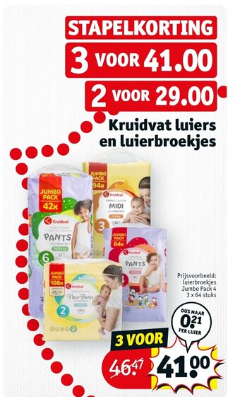 Kruidvat Kruidvat luiers en luierbroekjes aanbieding