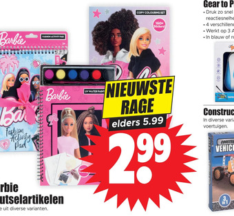 Dirk Barbie knutselartikelen aanbieding