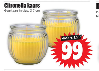 Dirk Citronella kaars aanbieding